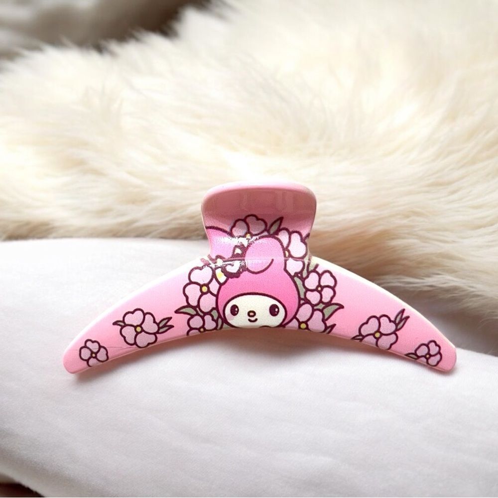 🤯5/$25🤯 Cute My Melody Pink Floral Hair Claw